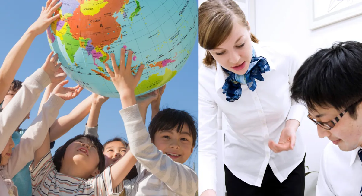 乳児・園児・小学生・中学生向けの子ども英会話から、大人向けの様々な言語クラスに対応